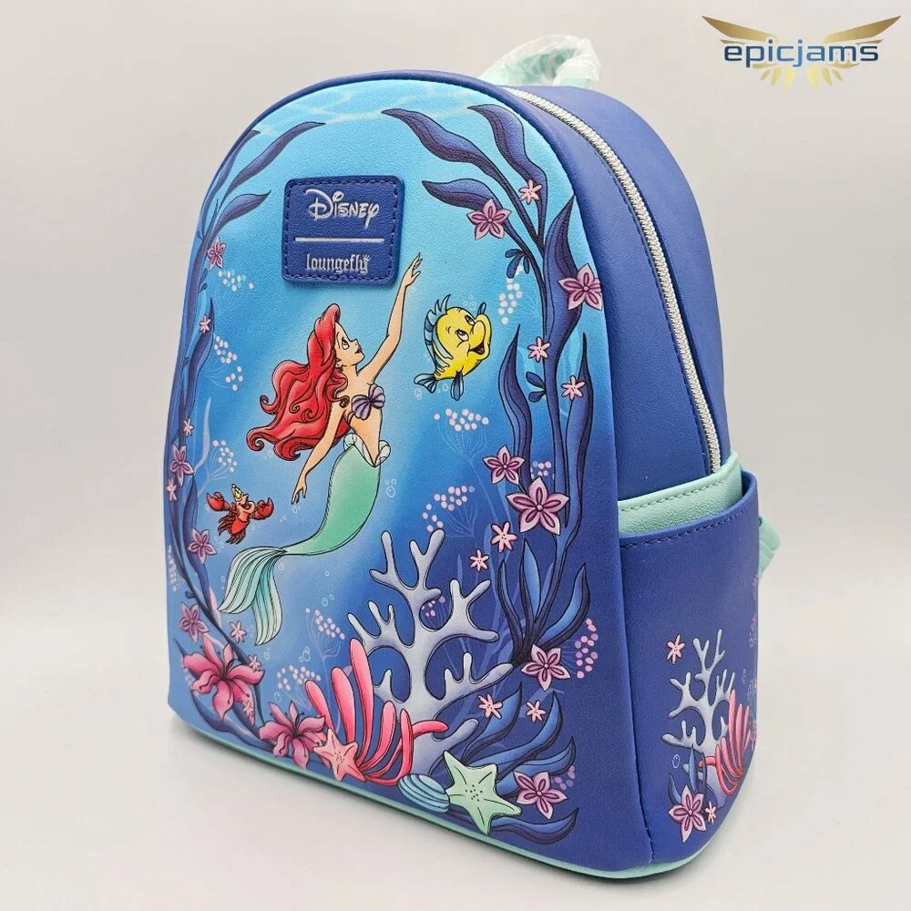 Loungefly Disney The Little Mermaid Under The Sea Mini Backpack - Picture 2 of 9